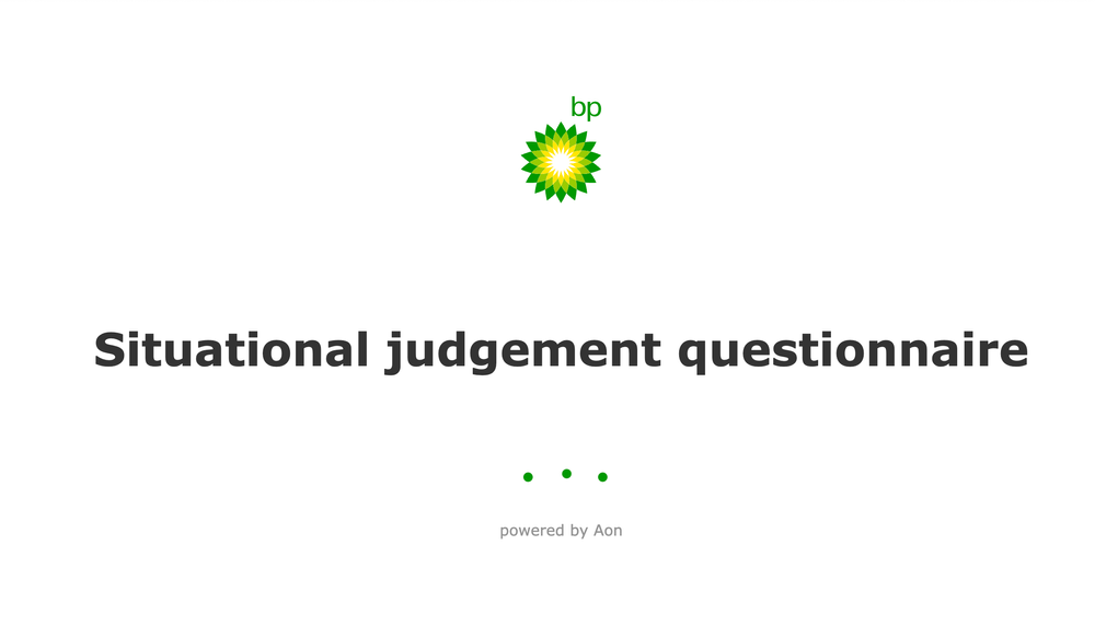 BP Situational Judgement Test practice questions & answers